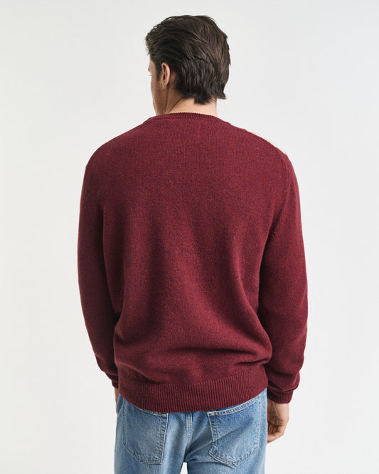 Pull col rond Argyle