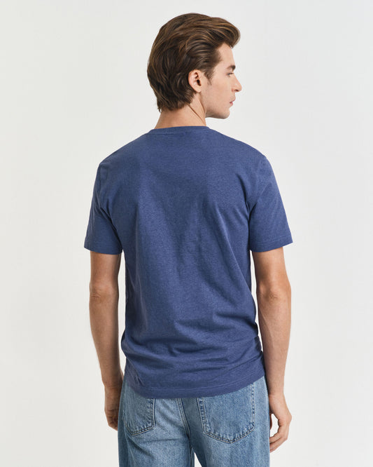 T-shirt coupe droite à motif bouclier