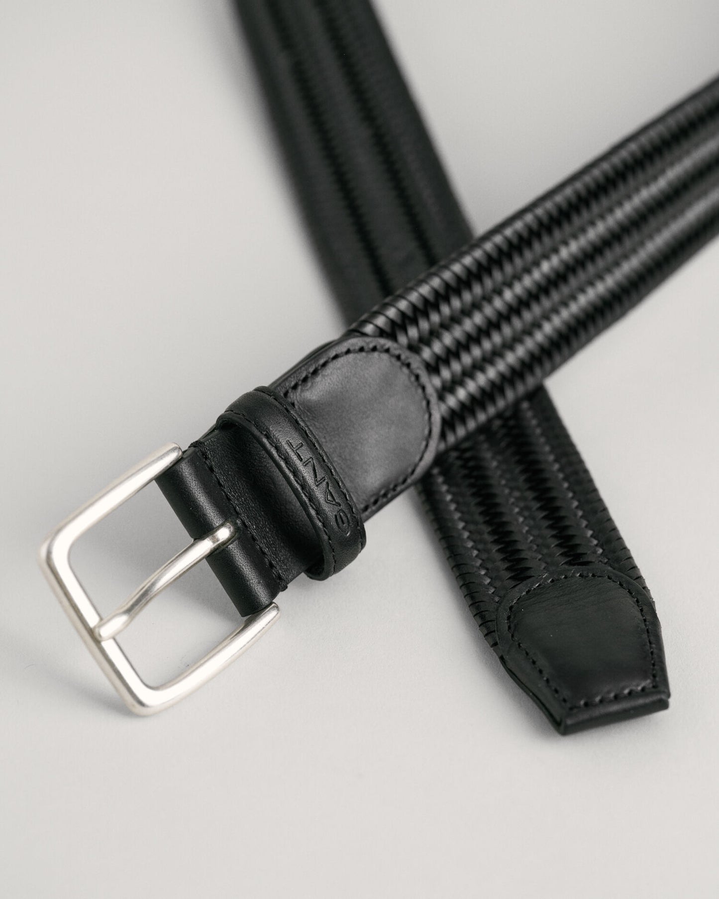 Geflochtener elastischer Ledergürtel