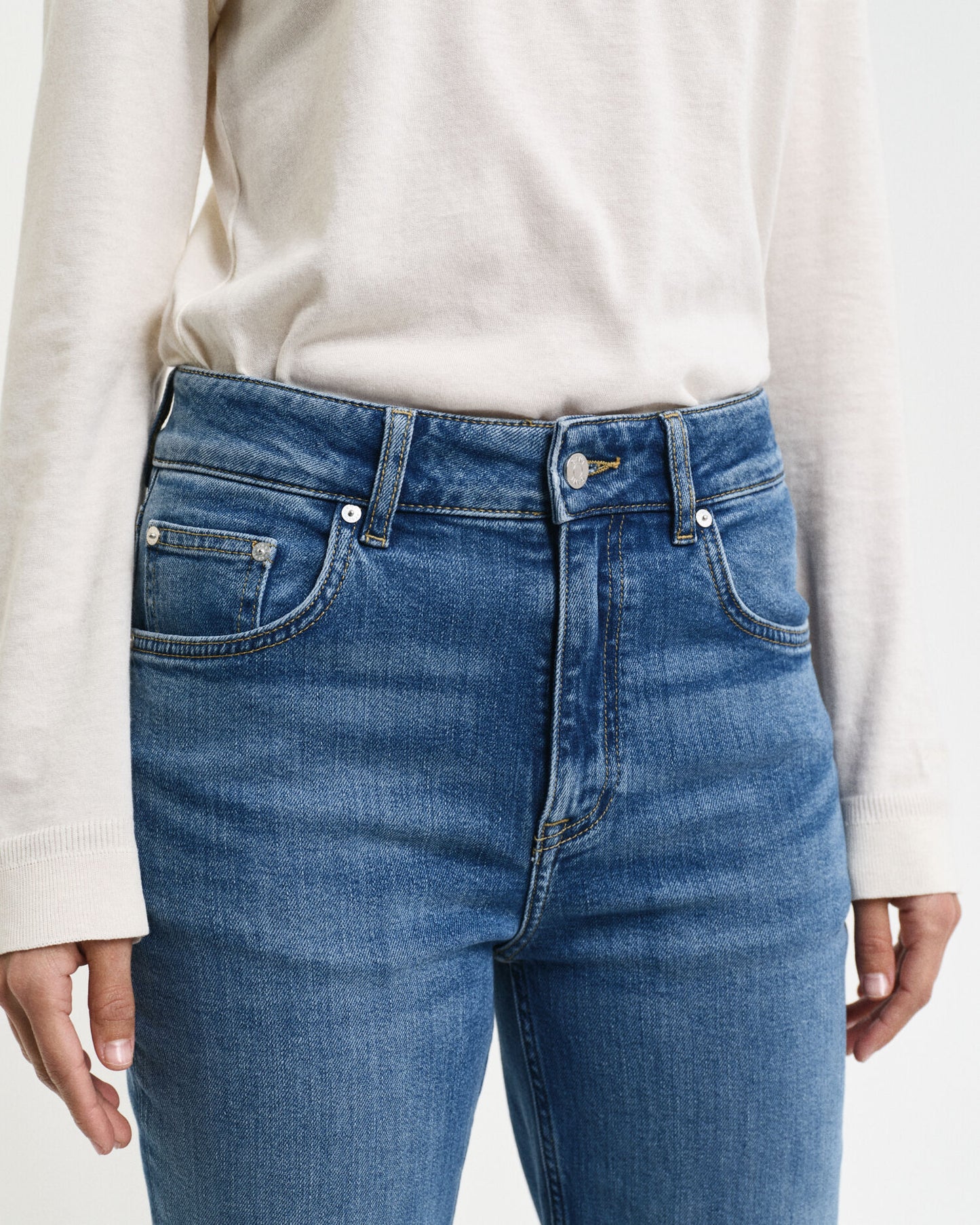Slim Fit Schlagjeans