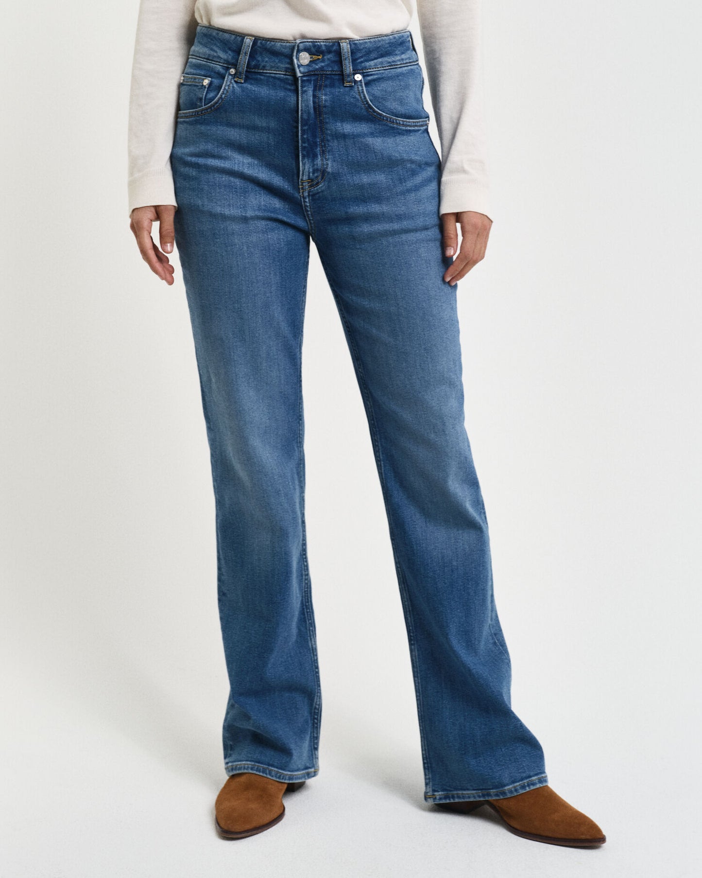 Slim Fit Schlagjeans