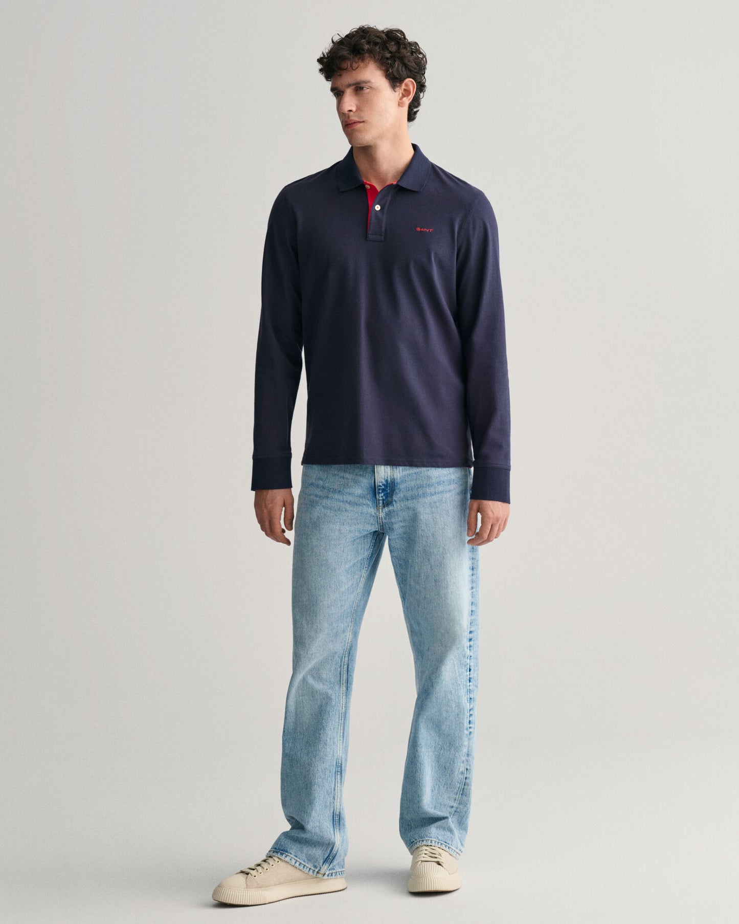 Polo piqué contrasté