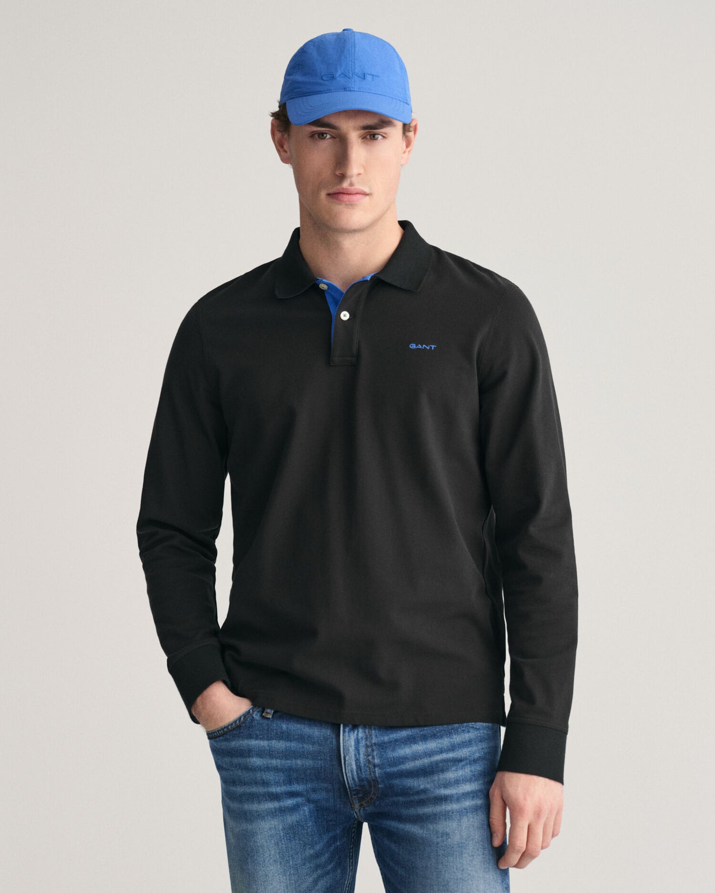 Polo piqué contrasté