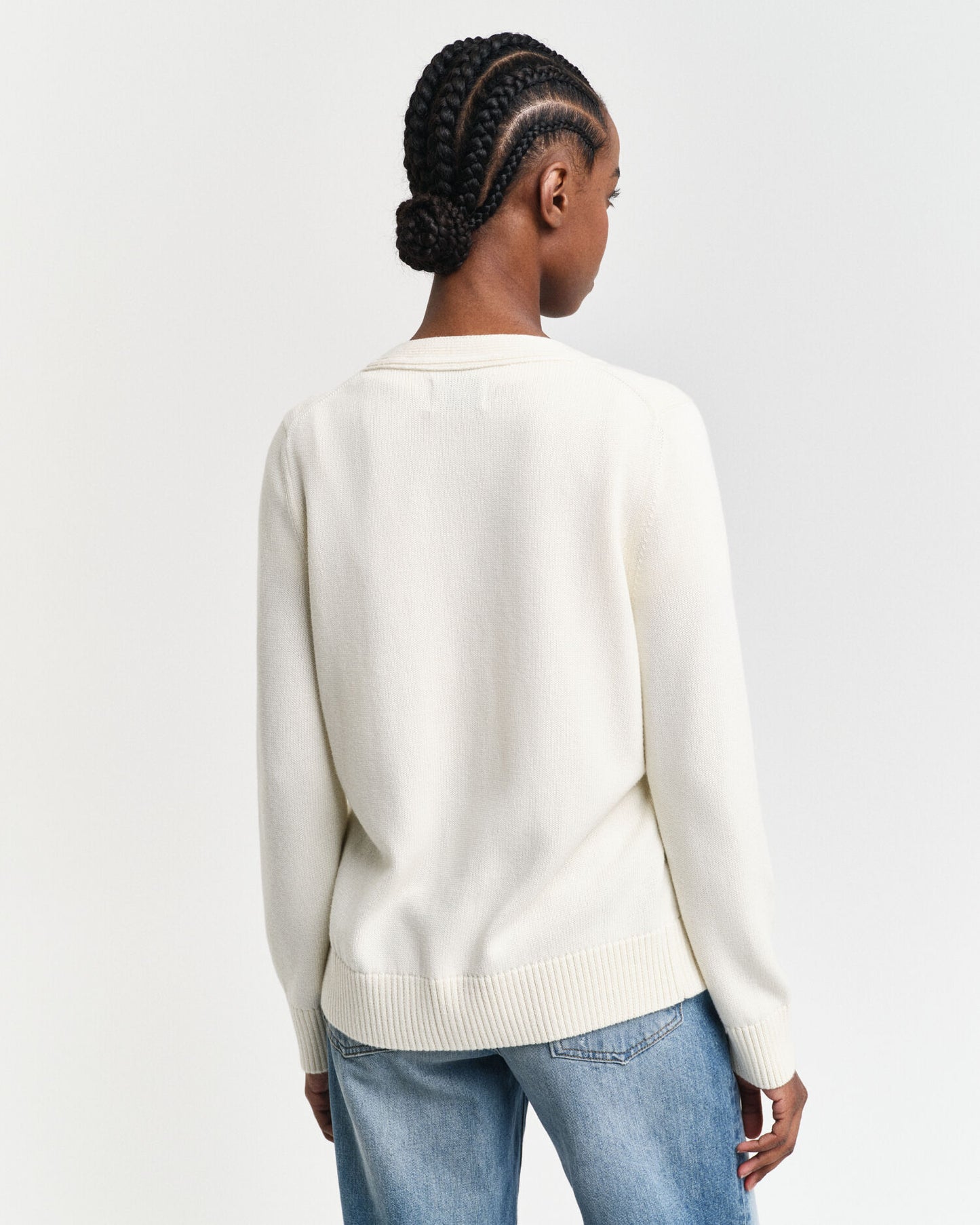 Klassische Strickjacke aus Baumwolle