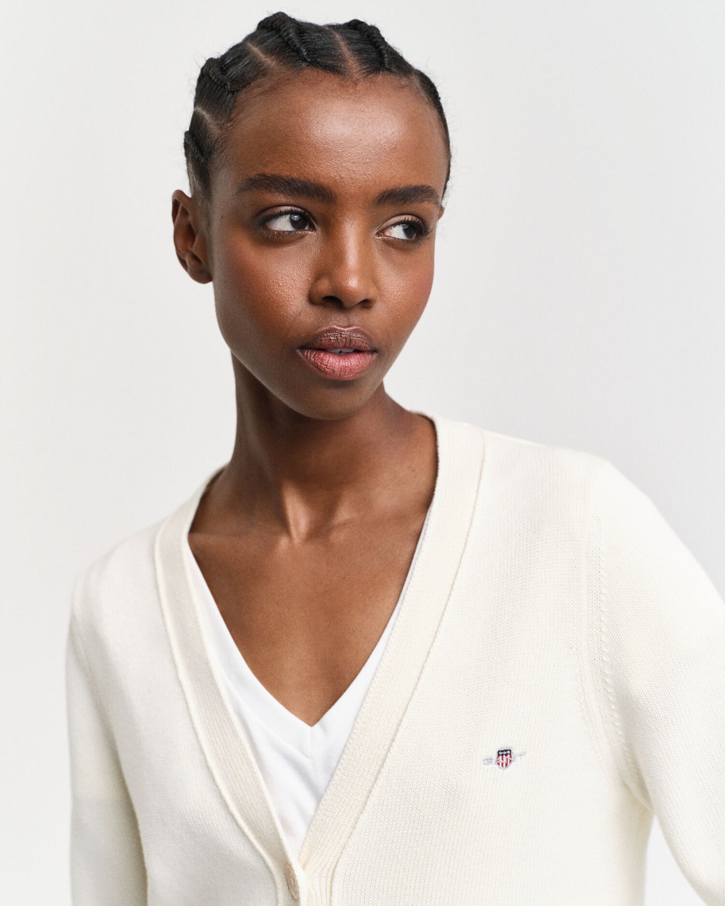Klassische Strickjacke aus Baumwolle