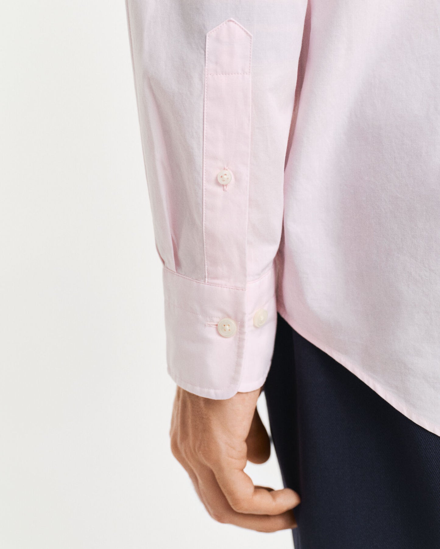 Chemise classique en popeline coupe droite