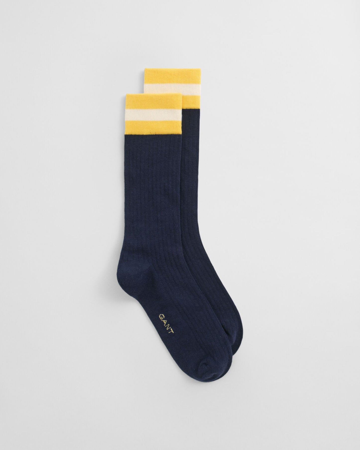 Chaussettes rayées côtelées