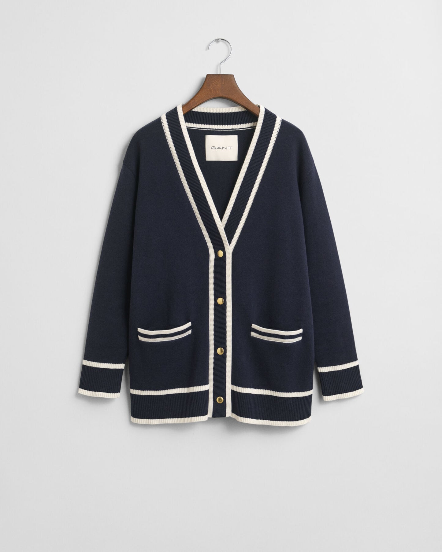 Cardigan en maille contrastante