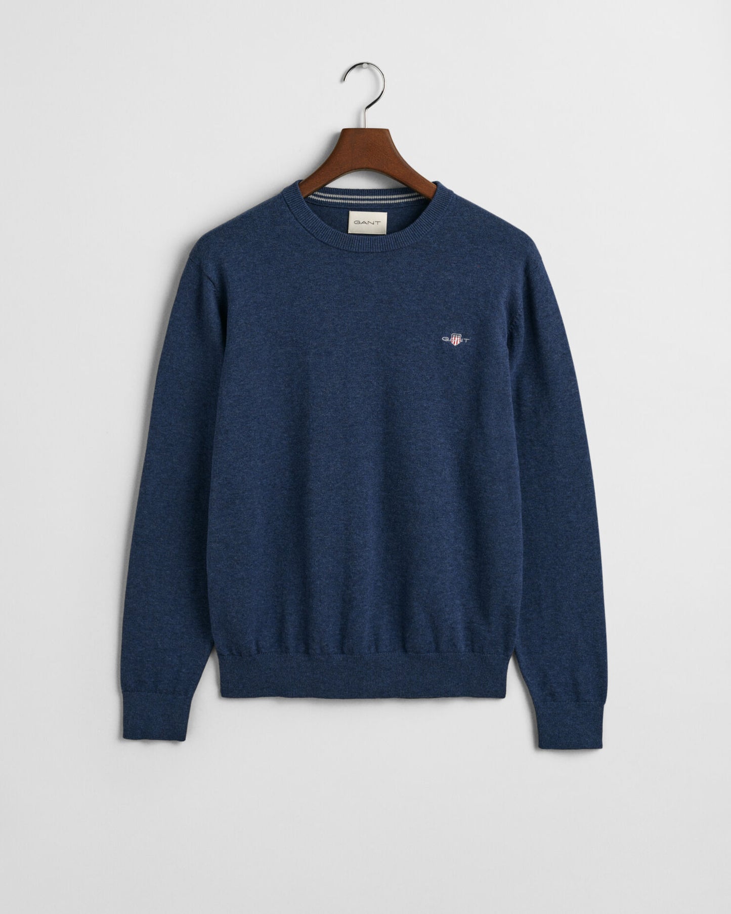 Klassischer Pullover mit Rundhalsausschnitt aus Baumwolle