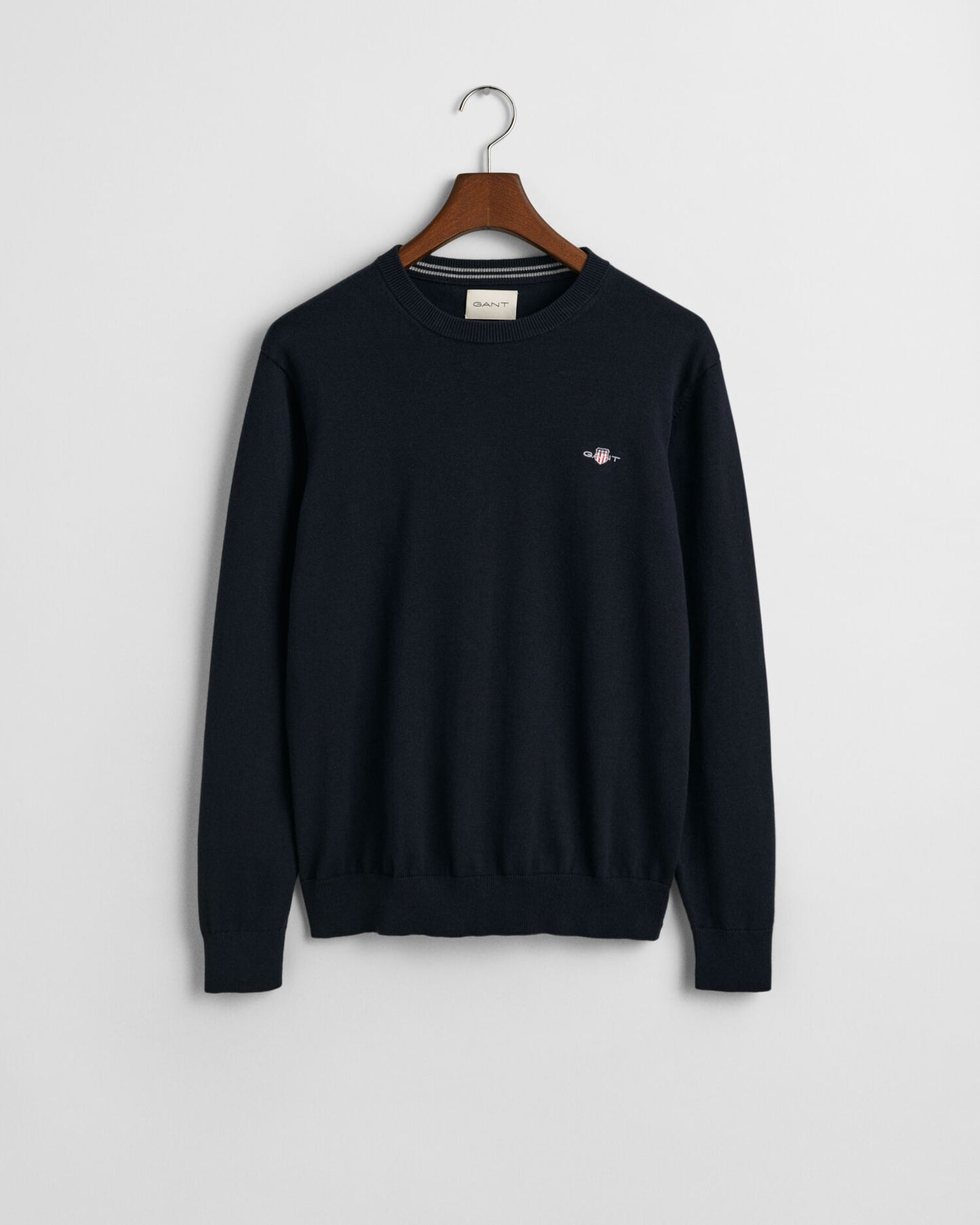 Pull col rond en coton classique