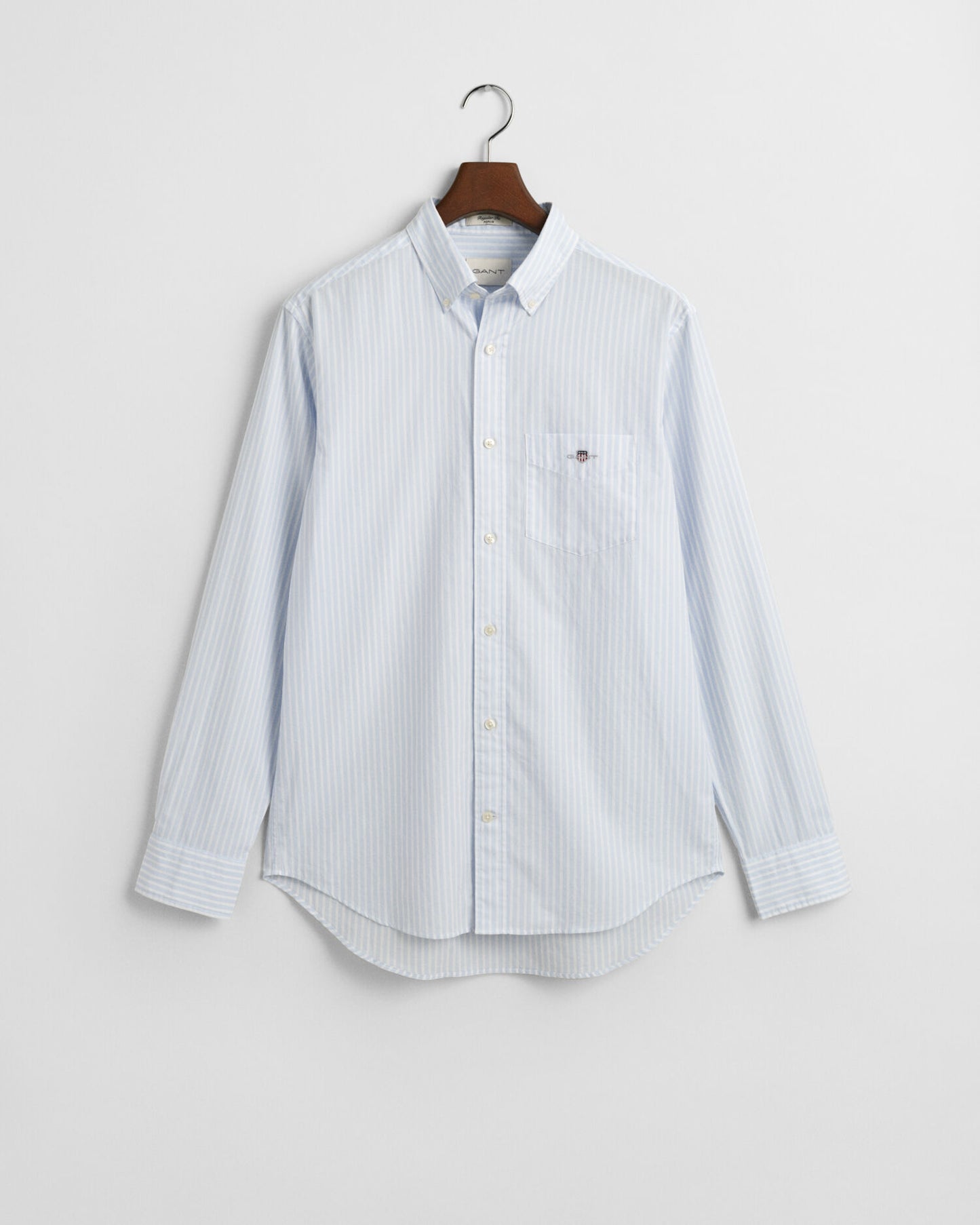 Chemise popeline rayée coupe droite