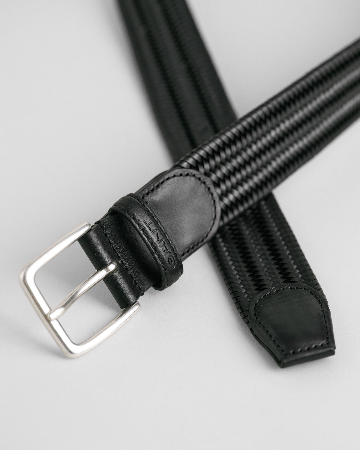 Geflochtener elastischer Ledergürtel
