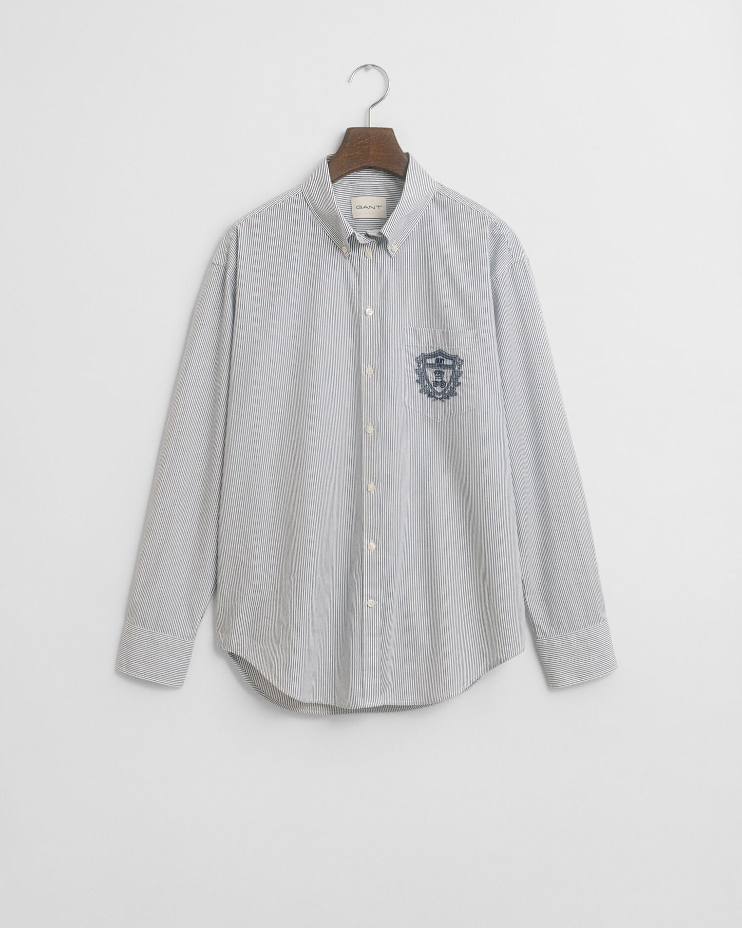 Chemise graphique en popeline coupe décontractée
