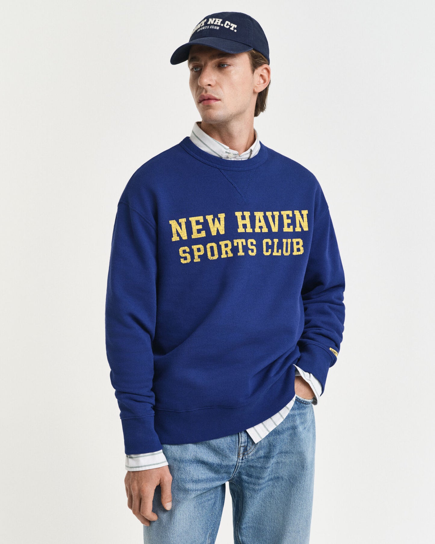 Sweat-shirt à col rond imprimé