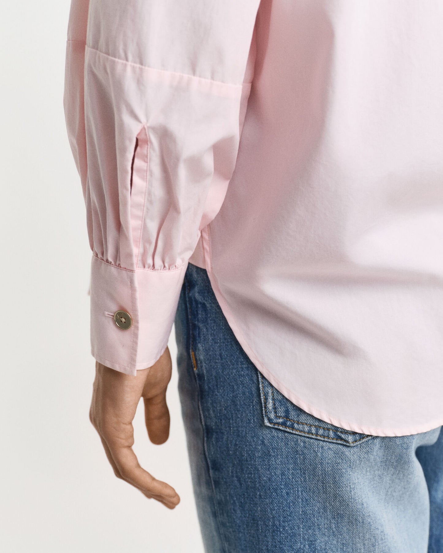 Chemise à manches volumineuses coupe décontractée