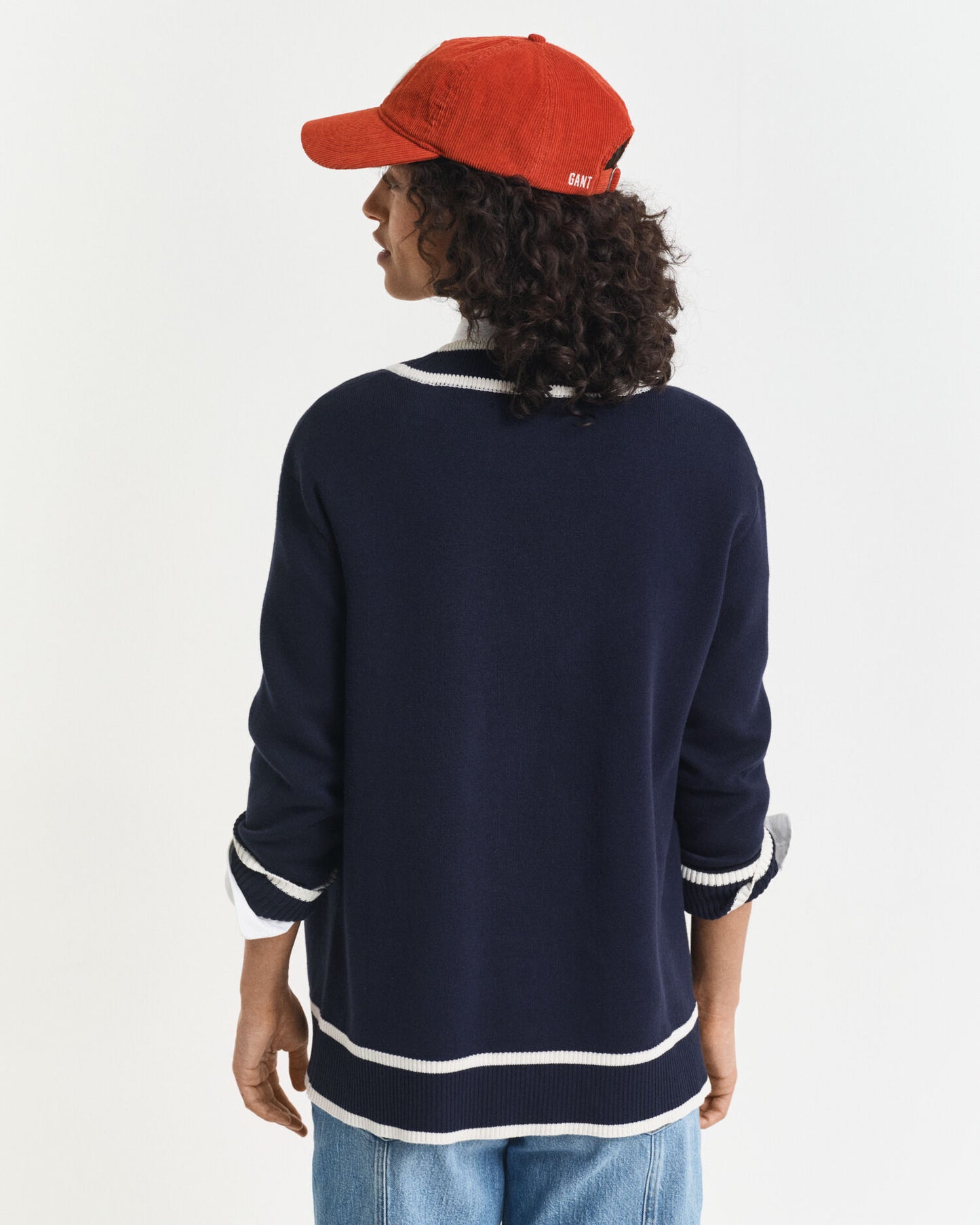 Cardigan en maille contrastante