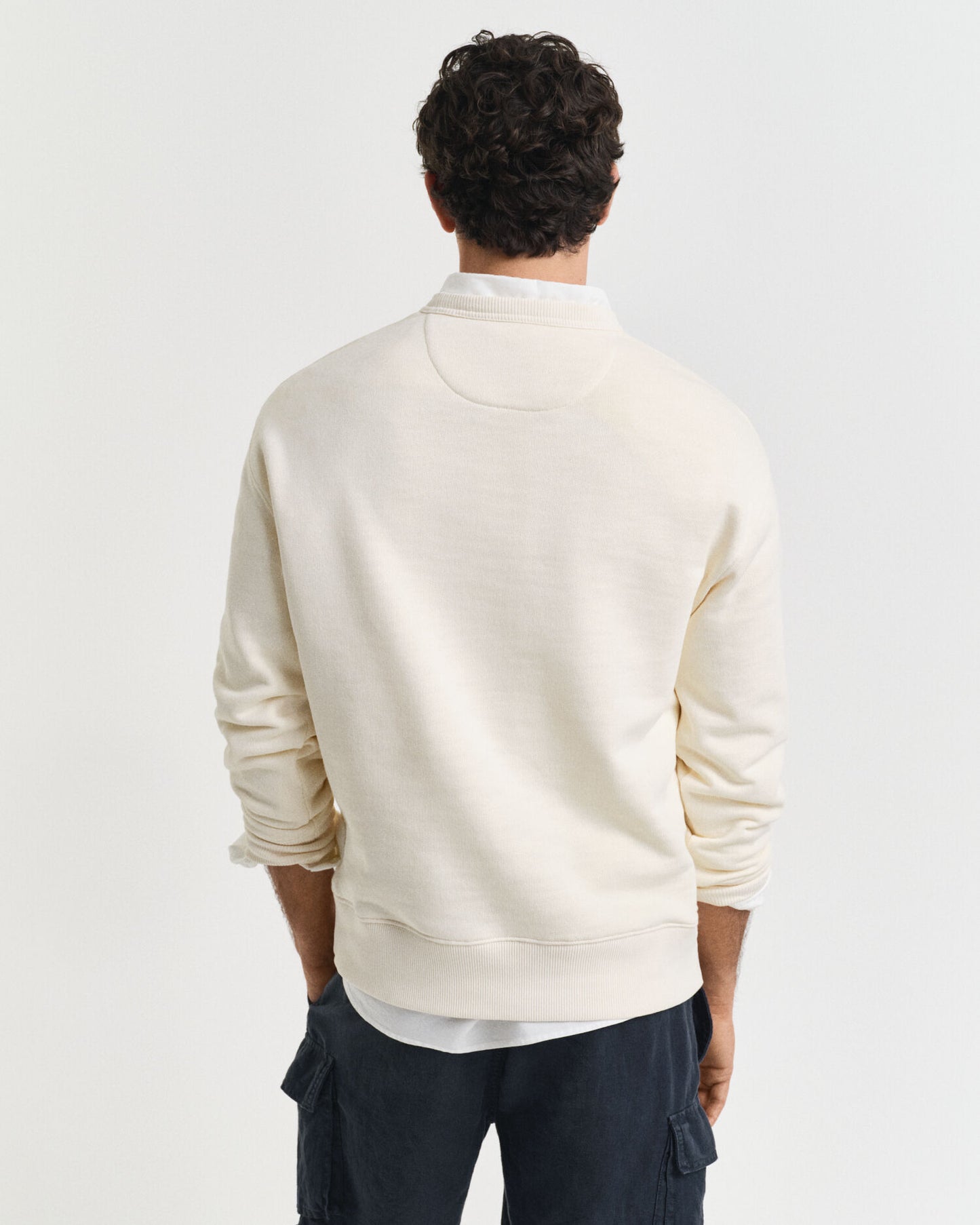 Sweat-shirt à col rond imprimé