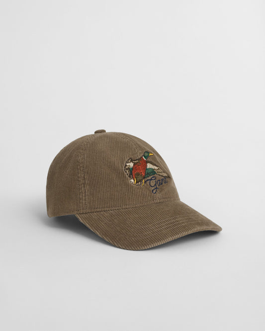 Bestickte Washed Corduroy Cap