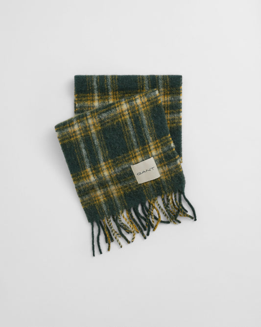 Karierter Schal aus Mohair-Alpaka-Mischung