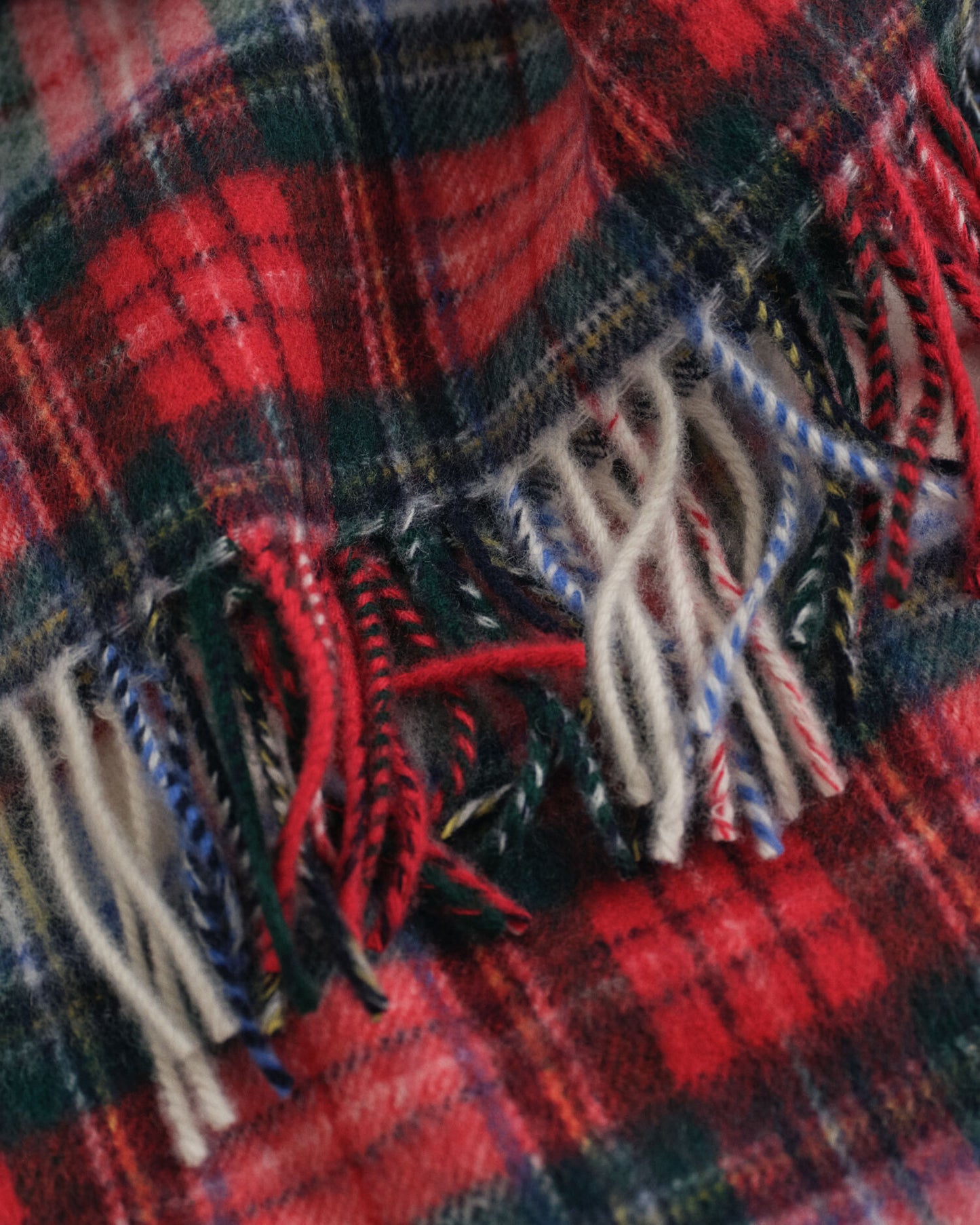 Schal aus Kaschmir-Tartan-Mischgewebe