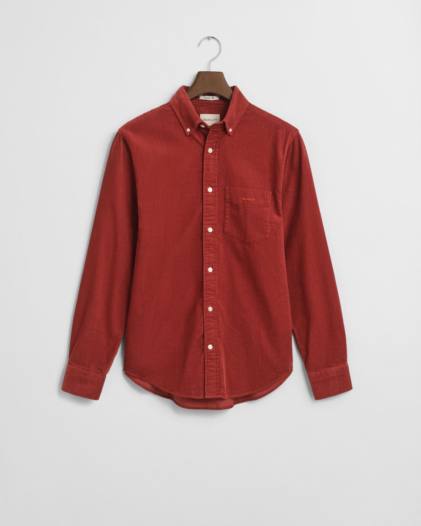Chemise en velours côtelé coupe droite
