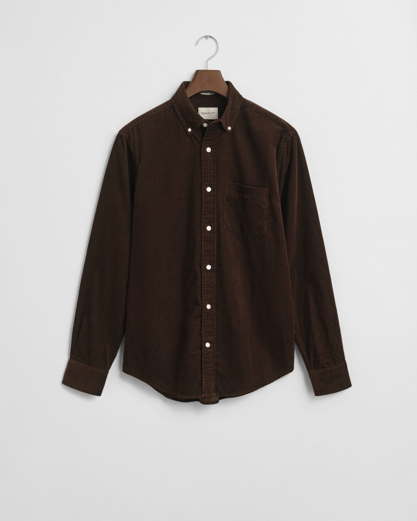 Chemise en velours côtelé coupe classique