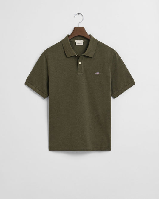 Regular Fit Polohemd aus Piqué mit Wappen