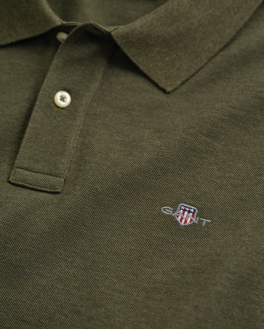 Regular Fit Polohemd aus Piqué mit Wappen