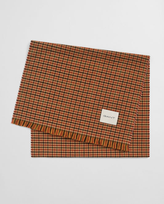 Breiter Schal aus Woll-Gingham