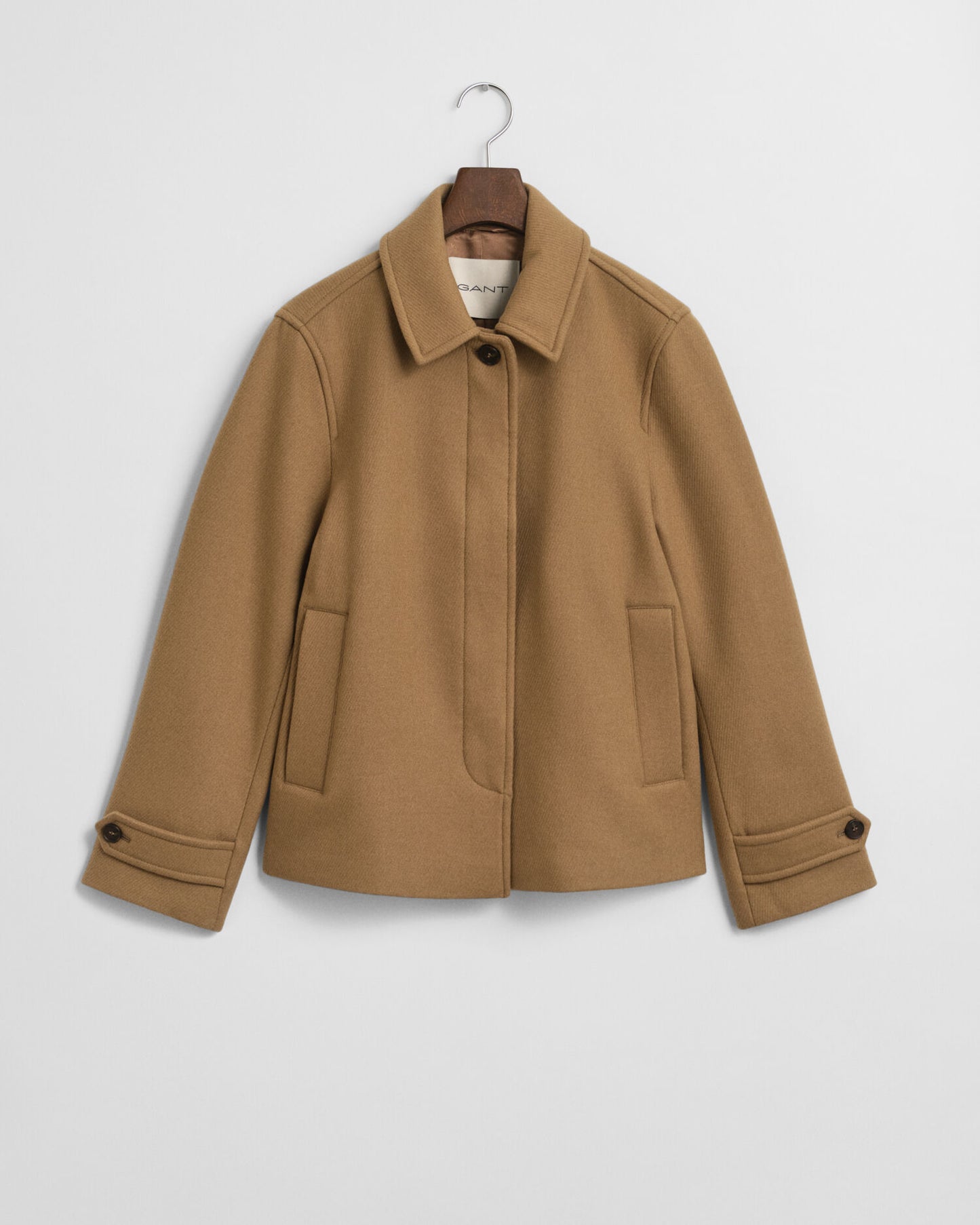 Manteau court en mélange de laine