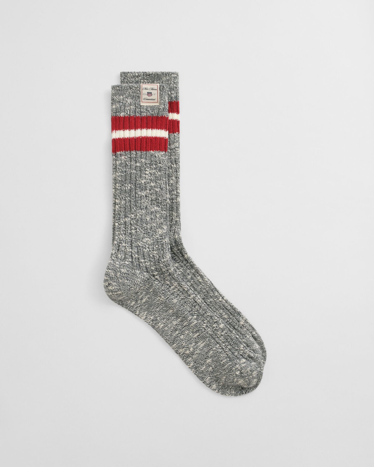 Gestreifte Melange-Socken