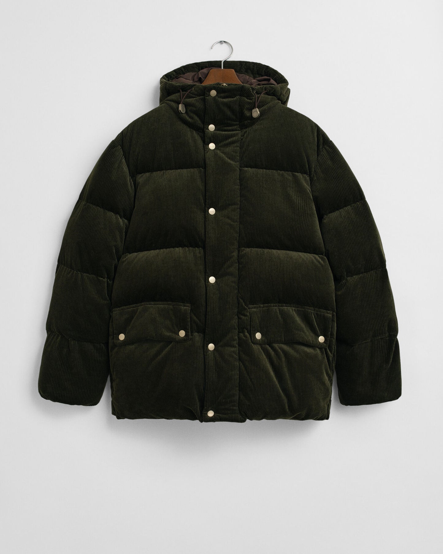 Daunenpufferjacke aus Cord
