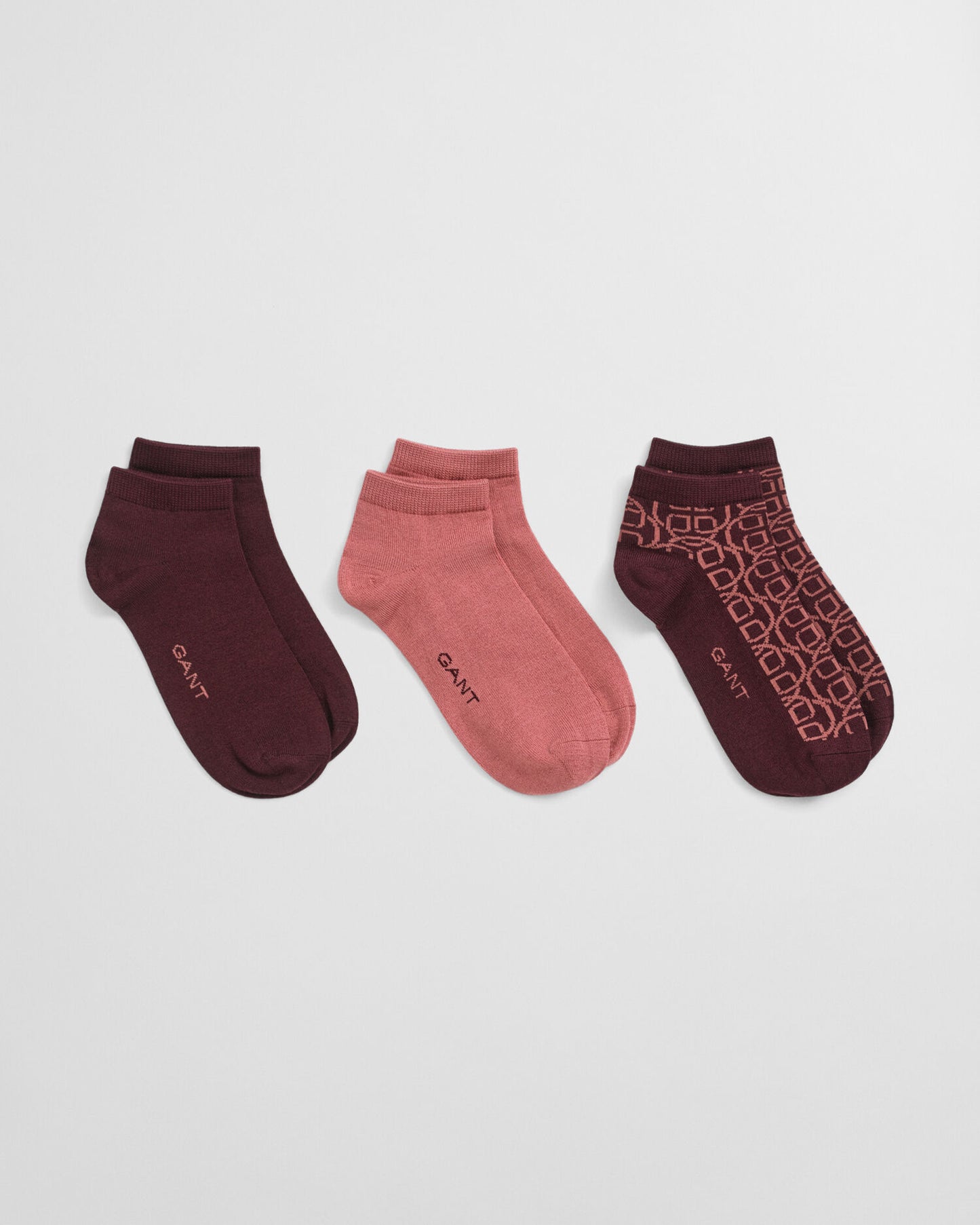 Chaussettes basses à monogramme – paquet de 3