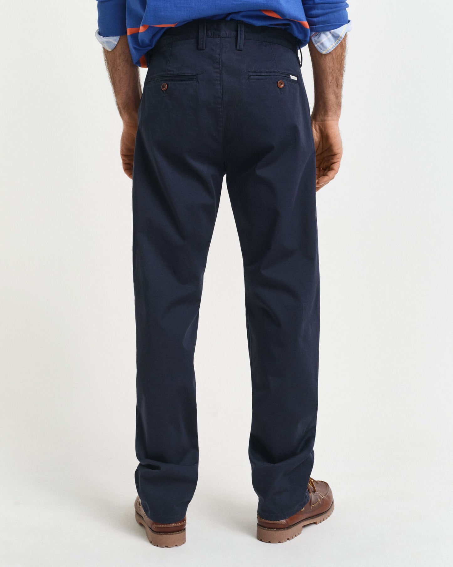Pantalon chino en serge coupe droite
