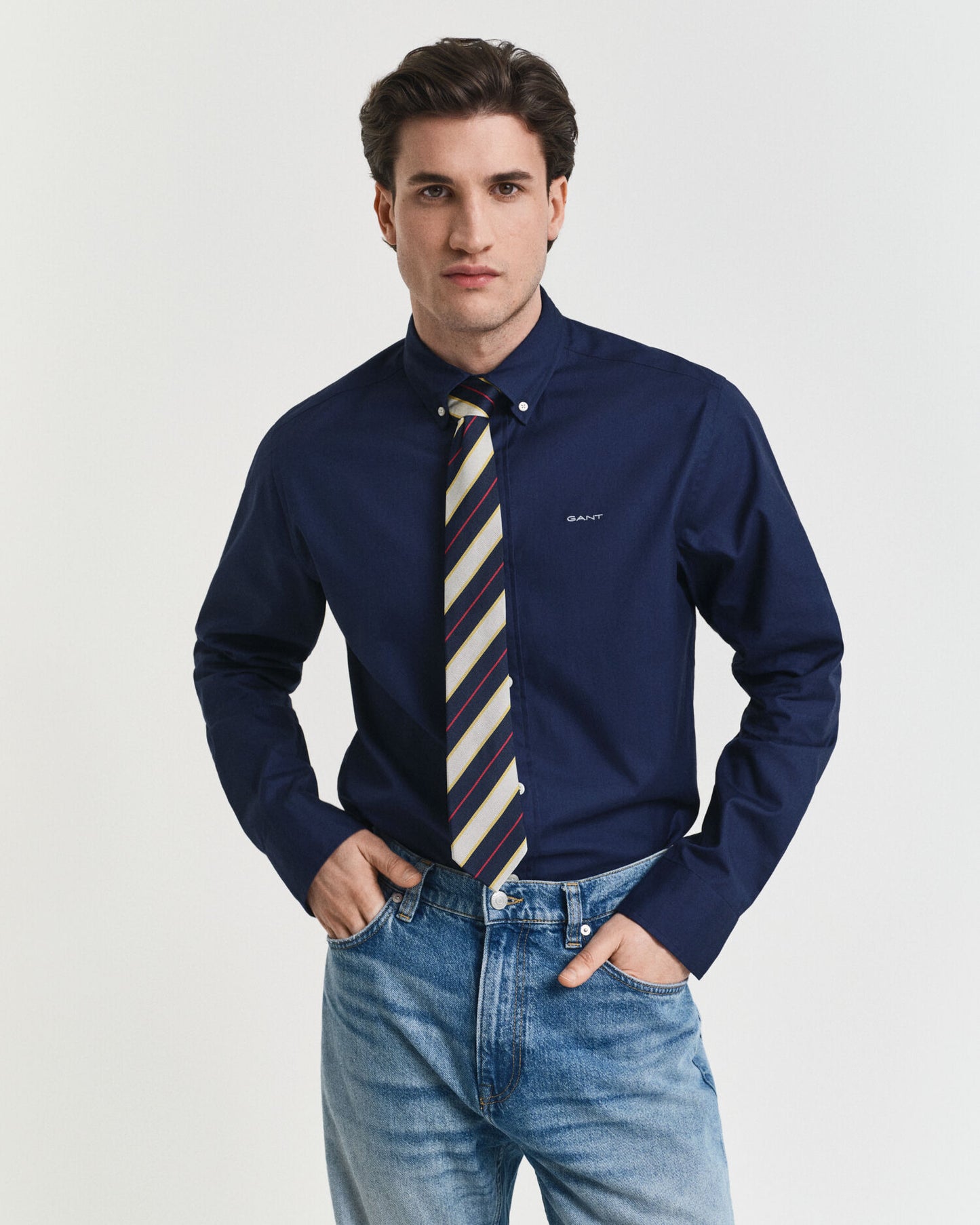 Chemise Oxford en Pinpoint Coupe Droite