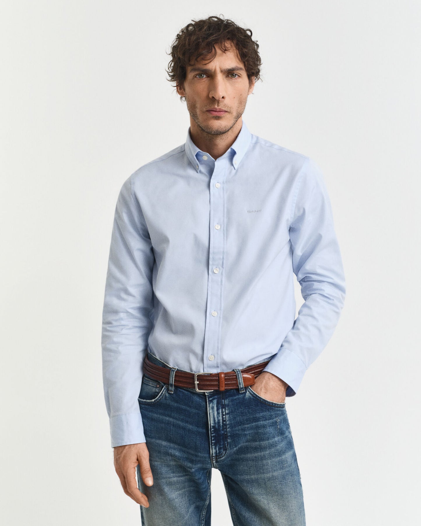 Chemise Oxford en point de pin coupe classique