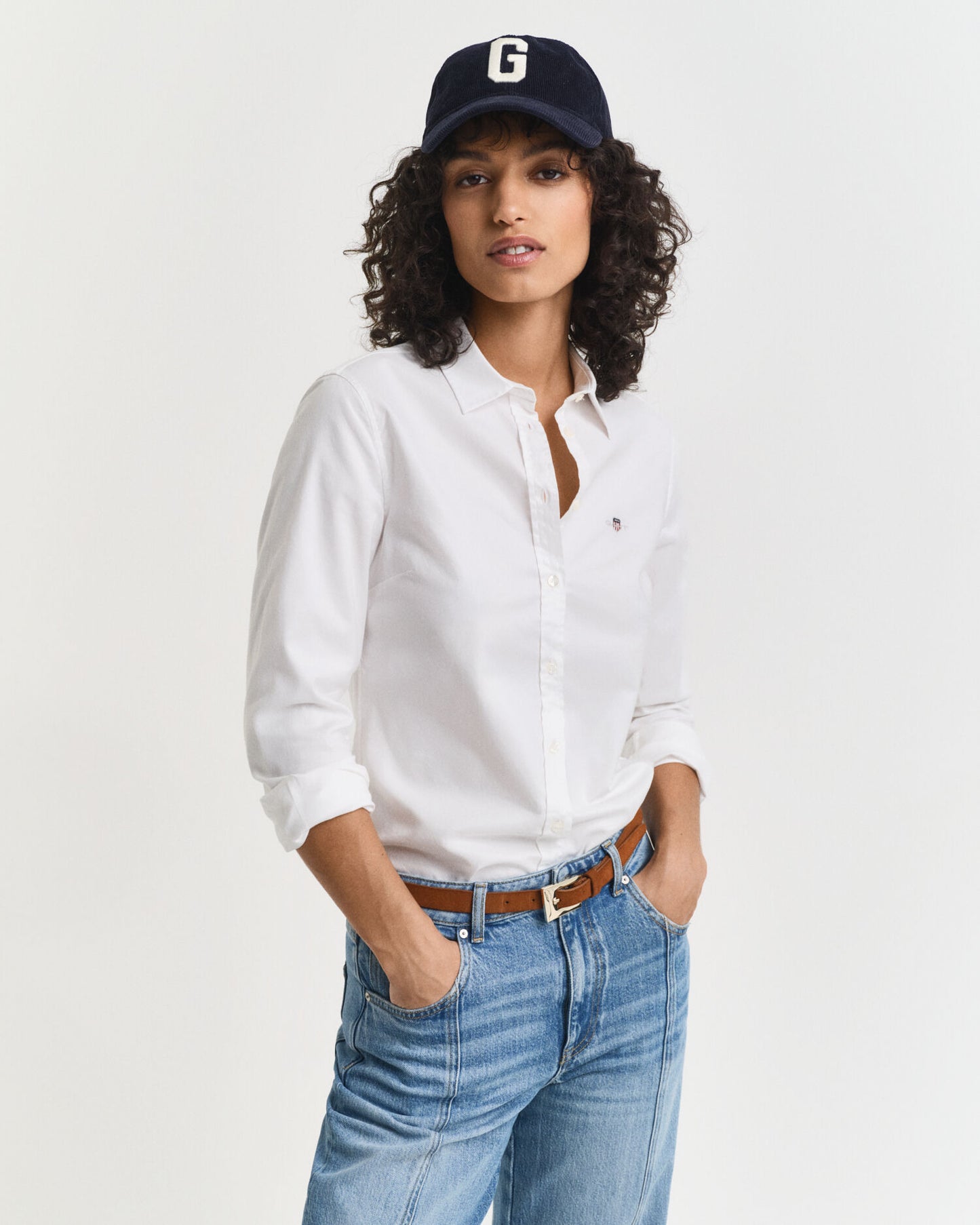 Slim Fit Stretch Oxford-Hemd