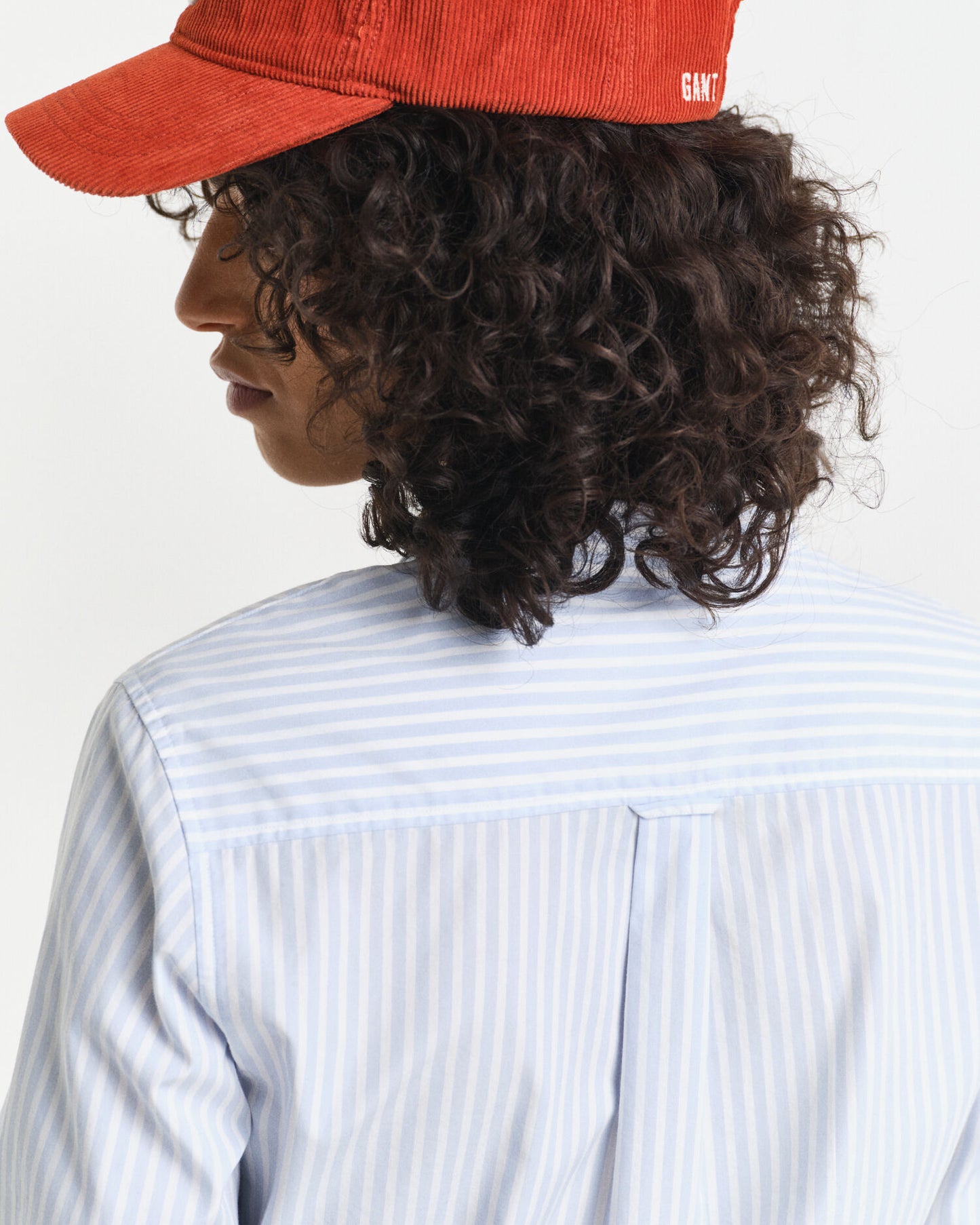 Chemise Popeline Rayée Classique Coupe Droite