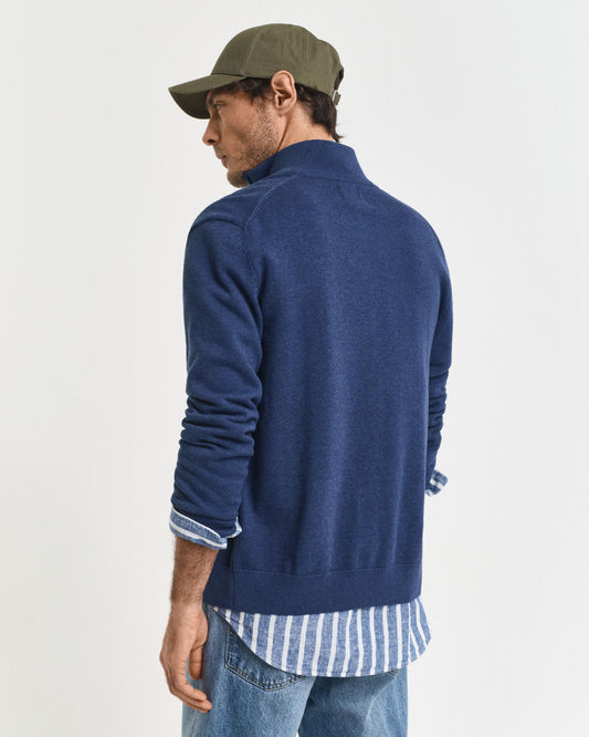 Cardigan en coton décontracté zippé