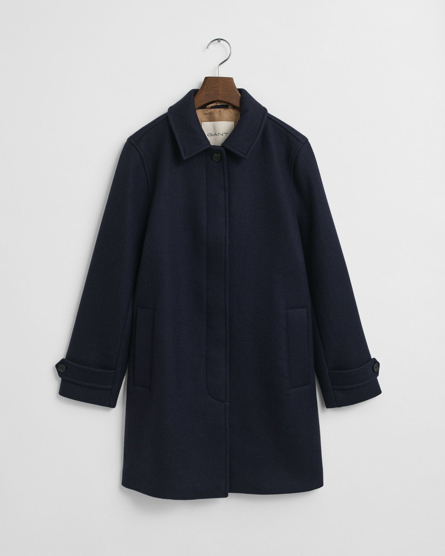 Manteau de voiture en mélange de laine