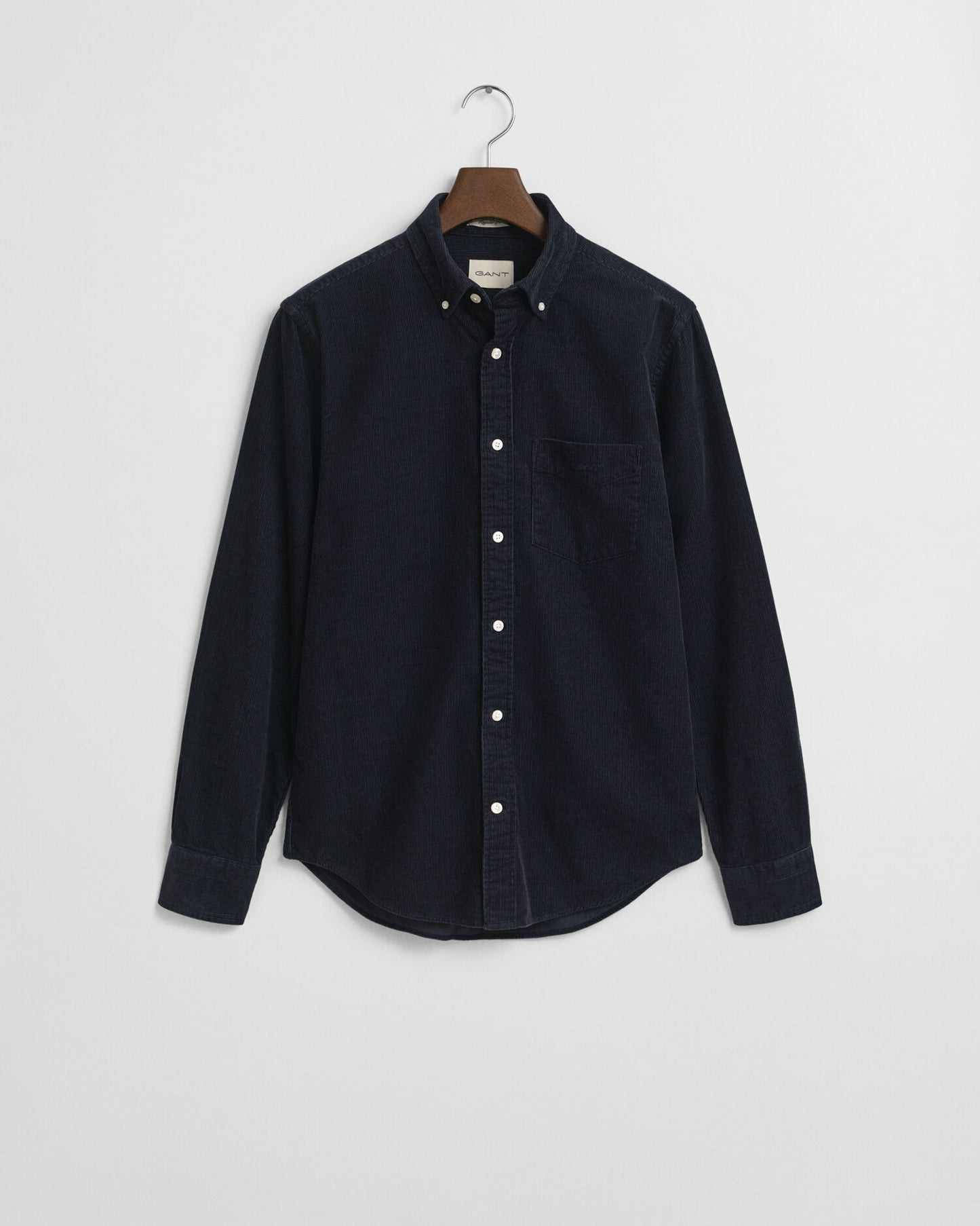 Chemise en velours côtelé coupe droite