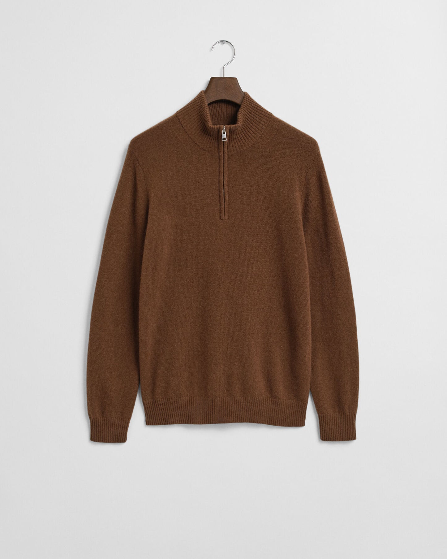 Pull demi-zip en cachemire