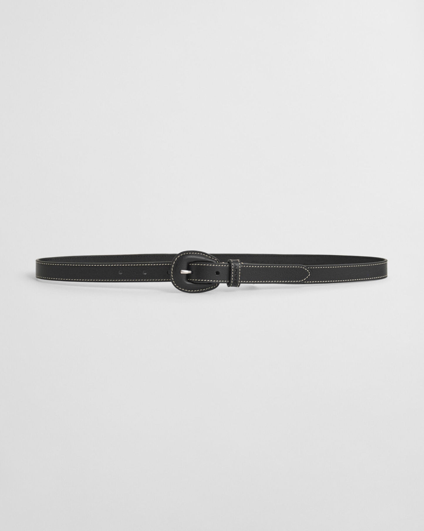 Ceinture à boucle recouverte de cuir