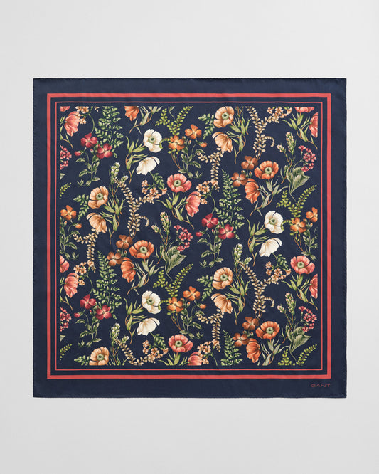 Seidenschal mit Blumenmuster