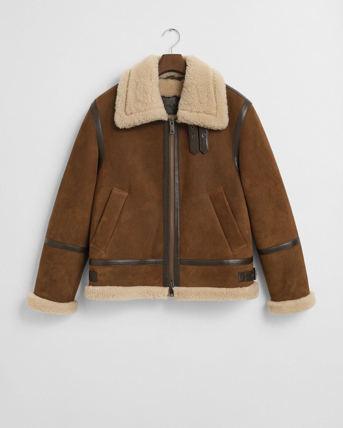 Blouson en peau lainée