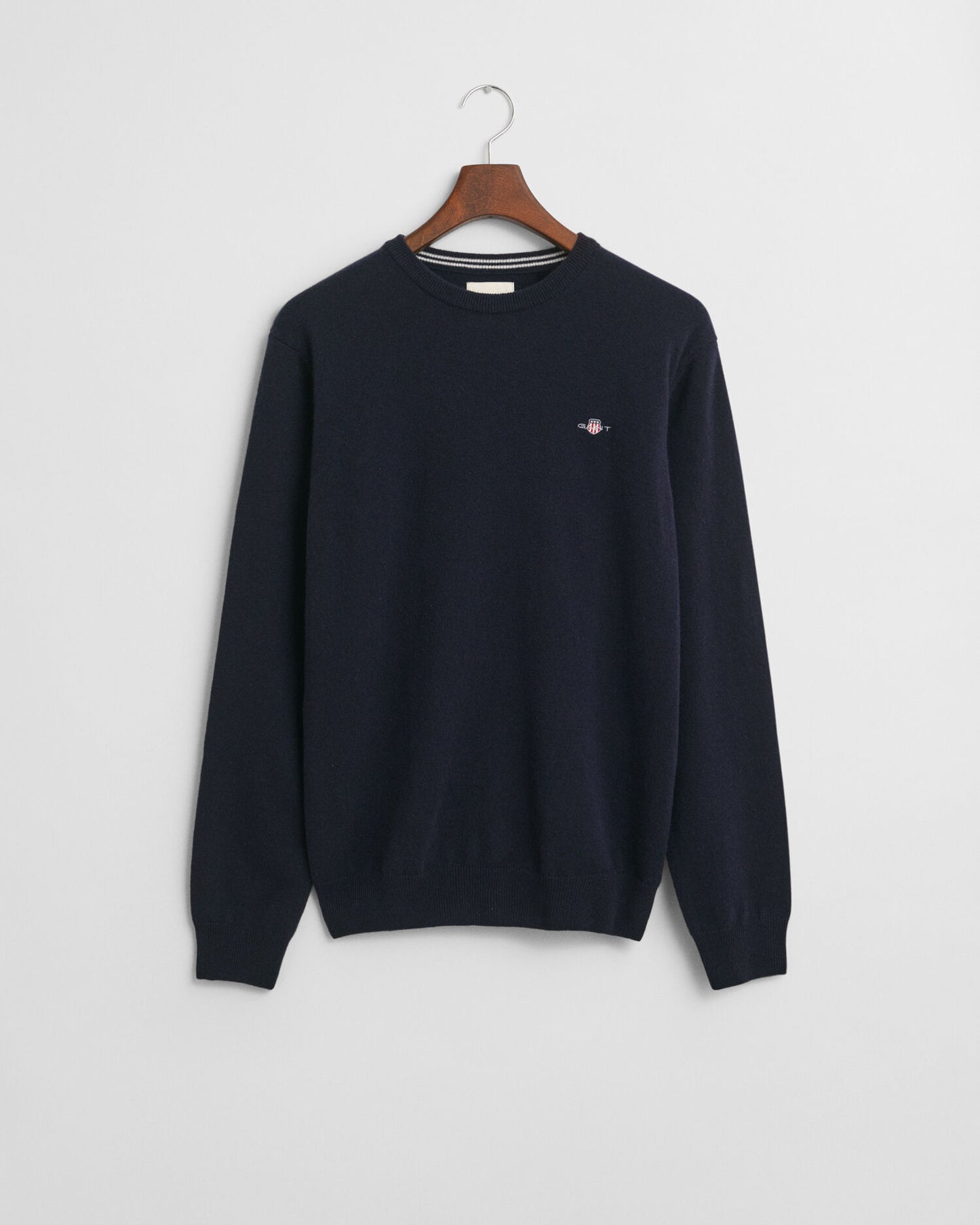 Feiner Lambswool-Pullover mit Rundhalsausschnitt