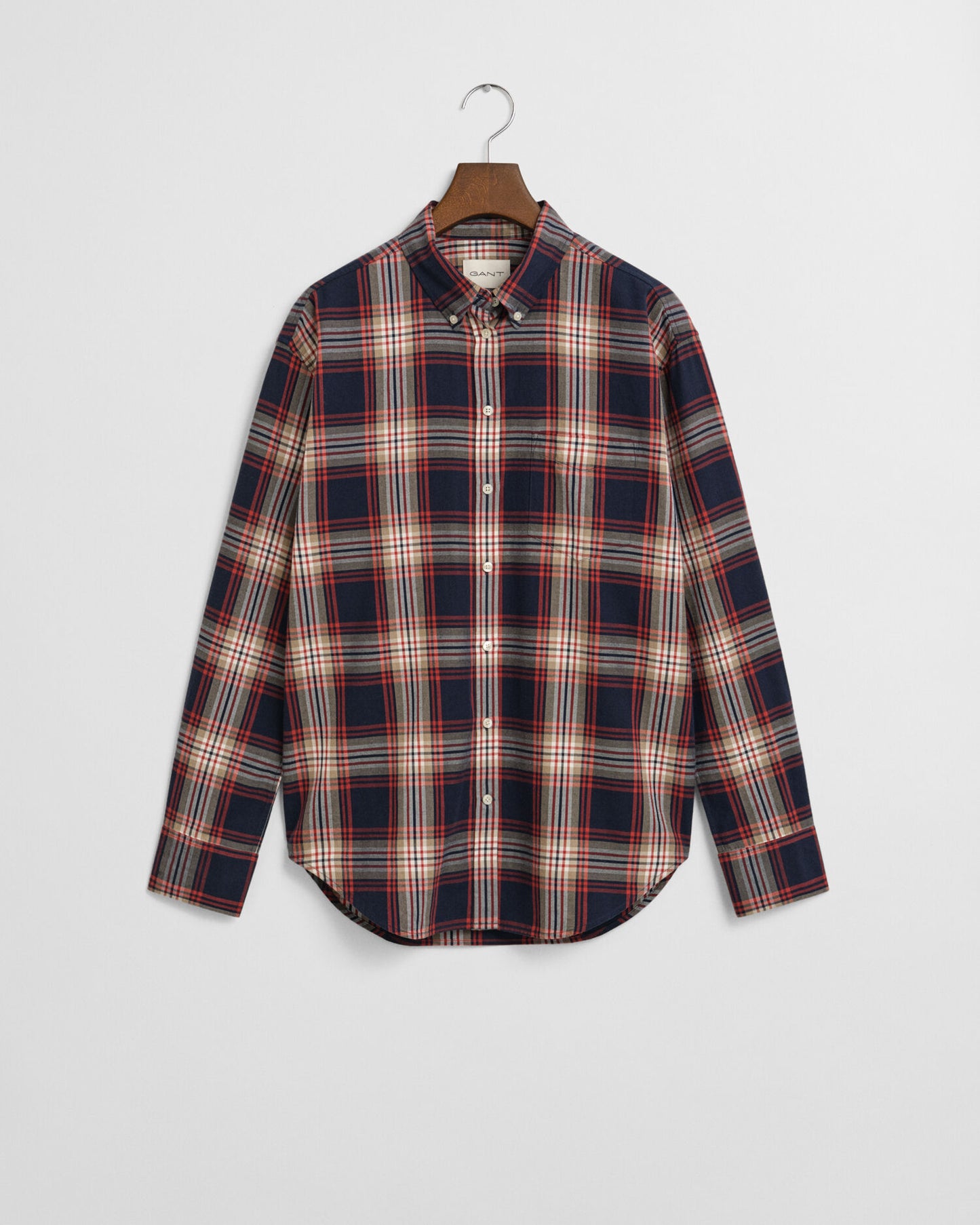 Chemise à carreaux en flanelle coupe décontractée