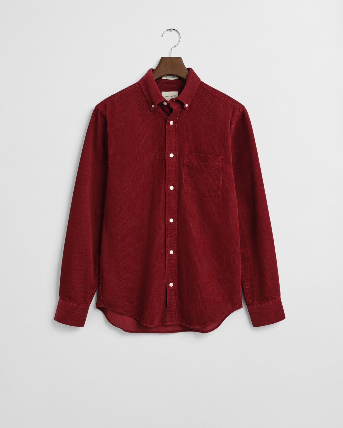 Chemise en velours côtelé coupe classique