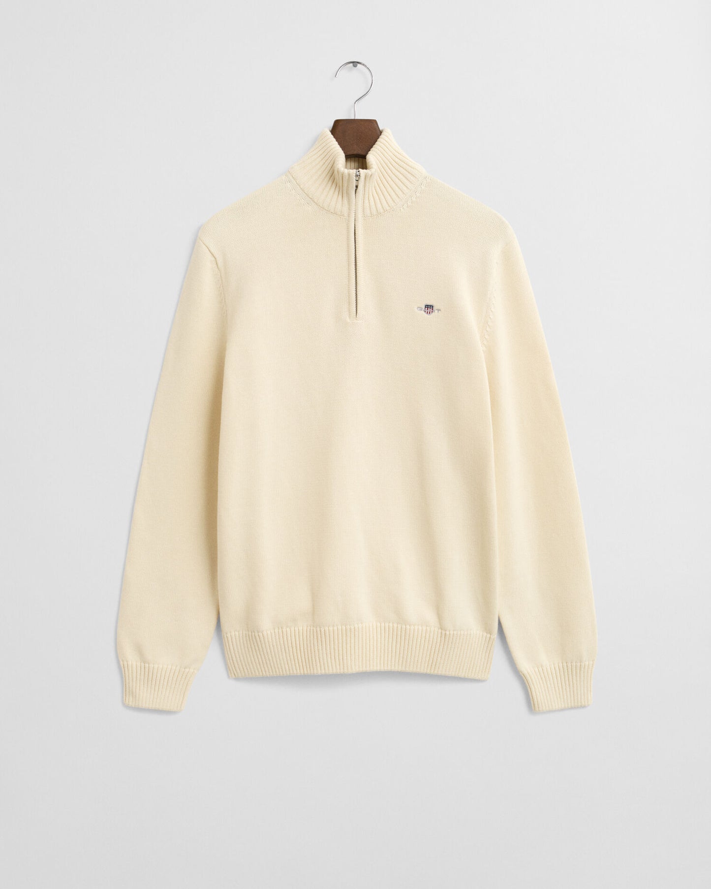 Pull en coton décontracté avec demi-zip