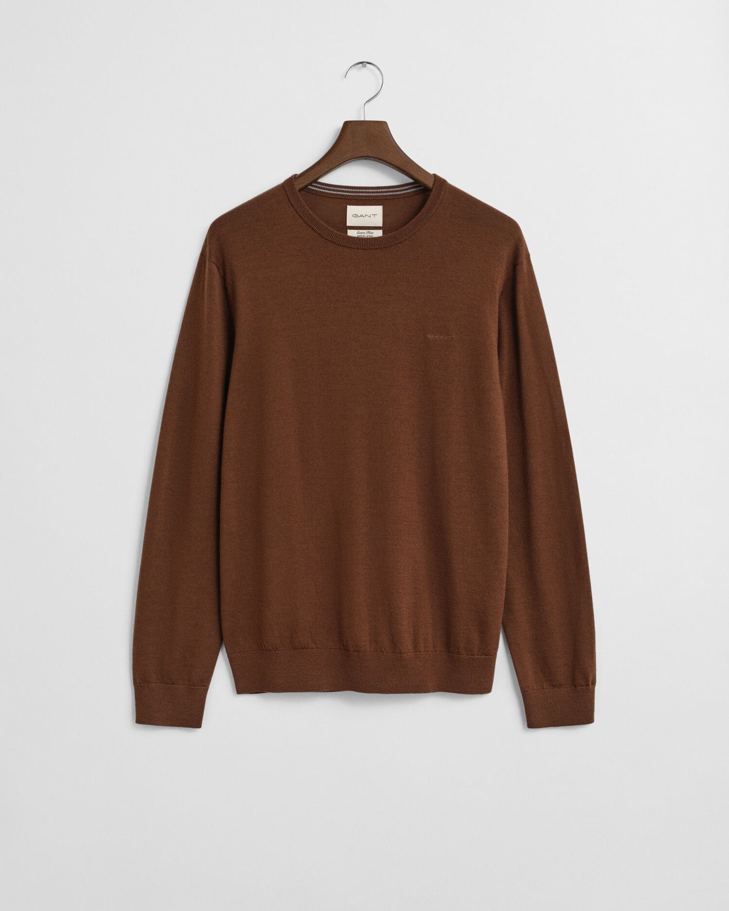 Pullover aus extrafeiner Merinowolle mit Rundhalsausschnitt